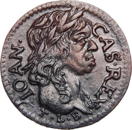 Obverse Schilling (Szelag) 1660 TLB "Crown Boratynka" - Coin Value - Poland, John II Casimir