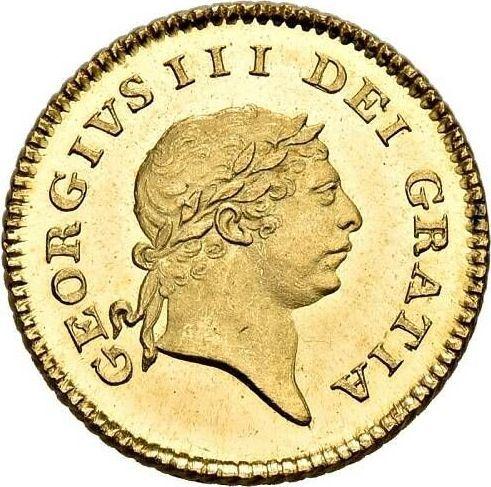 Obverse Third Guinea 1813 "Second laureate bust" - Gold Coin Value - United Kingdom, George III