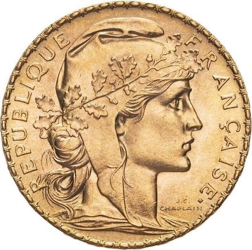 Obverse 20 Francs 1914 "Type 1907-1914" - Gold Coin Value - France, Third Republic