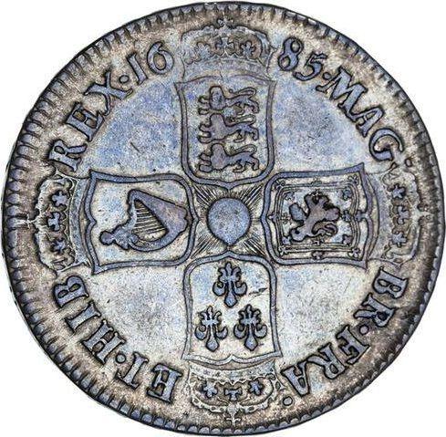 Reverse Halfcrown 1685 "First laureated bust" - Silver Coin Value - United Kingdom, James II