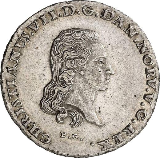 Obverse Thaler 1800 MF - Silver Coin Value - Schleswig-Holstein, Christian VII