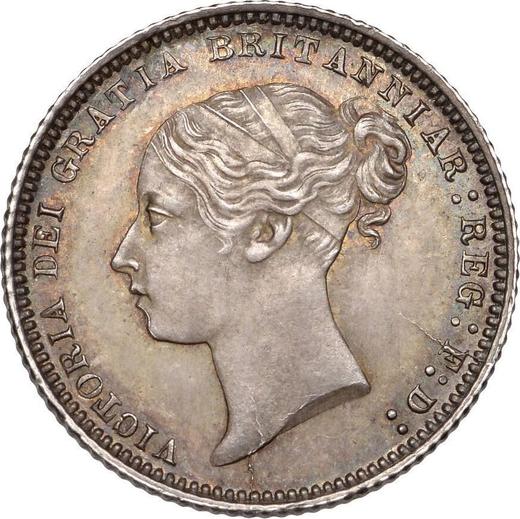 Awers monety - 6 pensow 1868 - cena srebrnej monety - Wielka Brytania, Wiktoria