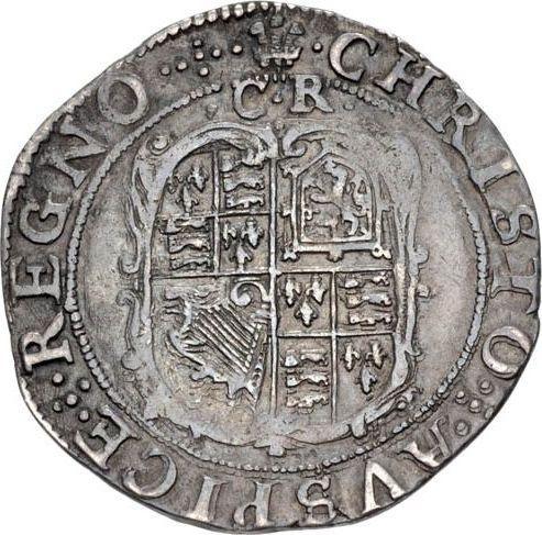 Revers 6 Pence Ohne jahr (1625-1642) "Dritter Porträttyp" "CR" über dem Schild - Silbermünze Wert - Großbritannien, Karl I