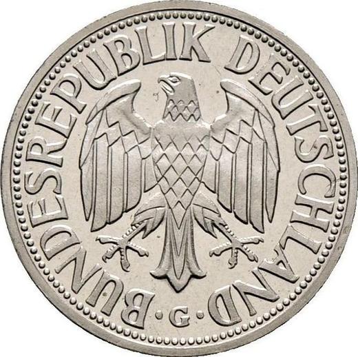 Reverse 1 Mark 1950 G -  Coin Value - Germany, FRG