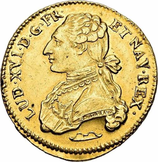 Obverse Double Louis d'Or 1777 & - Gold Coin Value - France, Louis XVI