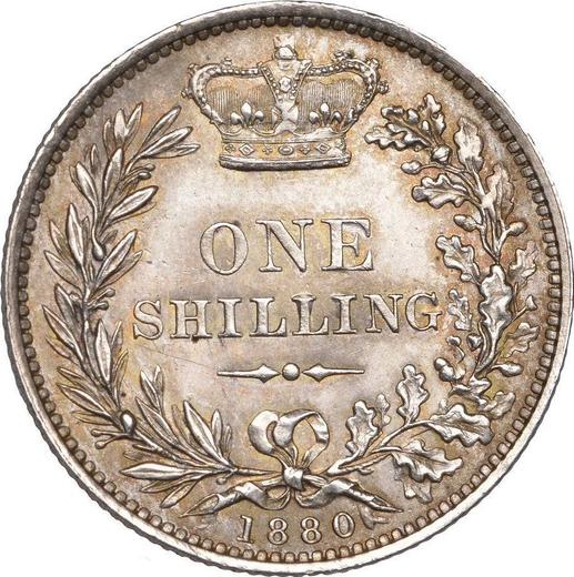 Revers 1 Schilling 1880 - Silbermünze Wert - Großbritannien, Victoria