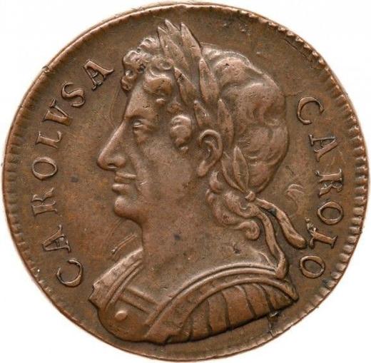 Obverse Halfpenny 1675 -  Coin Value - United Kingdom, Charles II