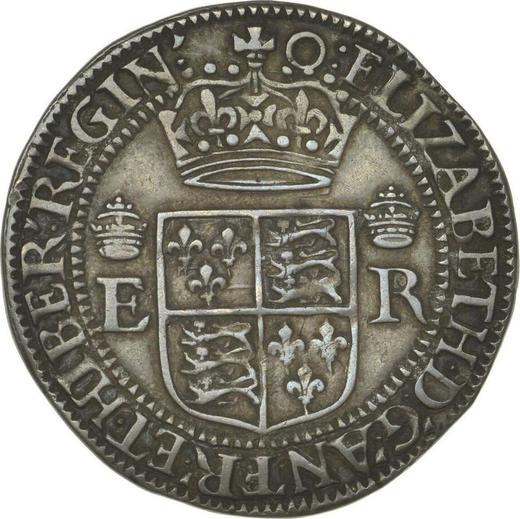 Awers monety - 2 testerna bez daty (1600-1601) - cena srebrnej monety - Wielka Brytania, Elżbieta I