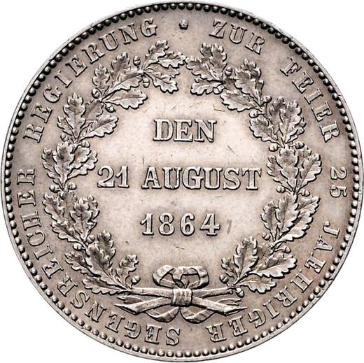 Revers Taler 1864 "25 Jahre Herrschaft von Adolf" - Silbermünze Wert - Nassau, Adolph