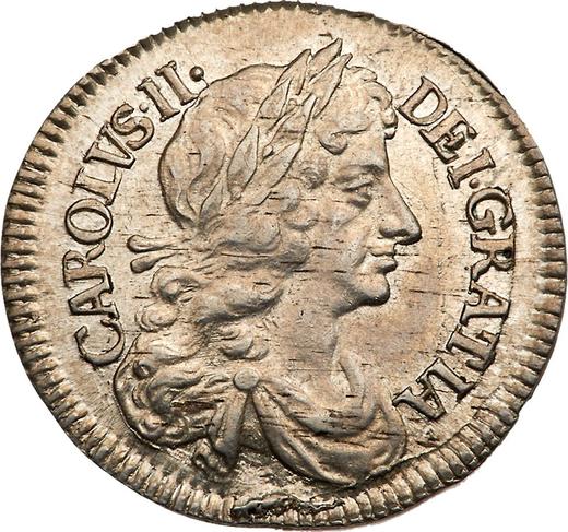 Awers monety - 4 pensy 1679 - cena srebrnej monety - Wielka Brytania, Karol II