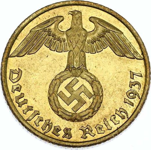Reverse 10 Reichspfennig 1937 F "Type 1936-1939" -  Coin Value - Germany, Third Reich