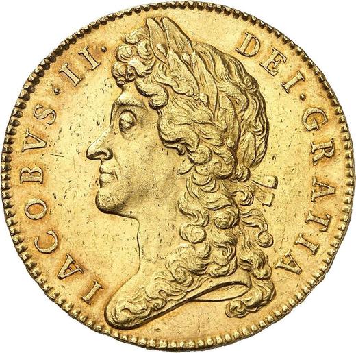 Obverse Five guineas 1687 - Gold Coin Value - United Kingdom, James II