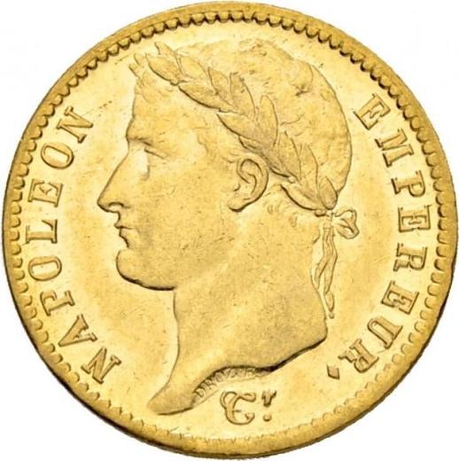 Obverse 20 Francs 1814 A "Type 1809-1815" - Gold Coin Value - France, Napoleon I