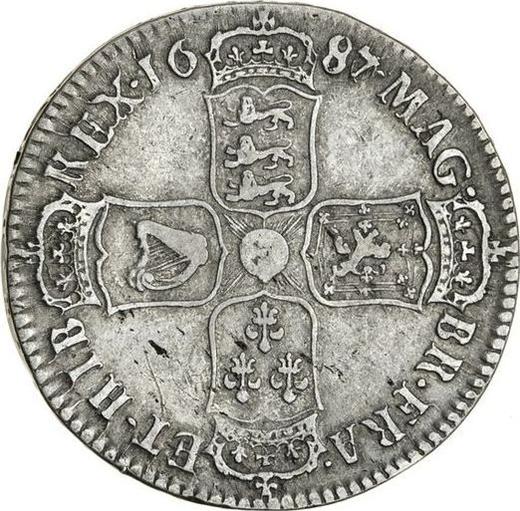 Reverse Halfcrown 1687 "First laureated bust" - Silver Coin Value - United Kingdom, James II