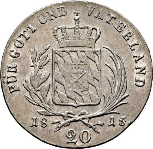 Reverse 20 Kreuzer 1815 - Silver Coin Value - Bavaria, Maximilian I