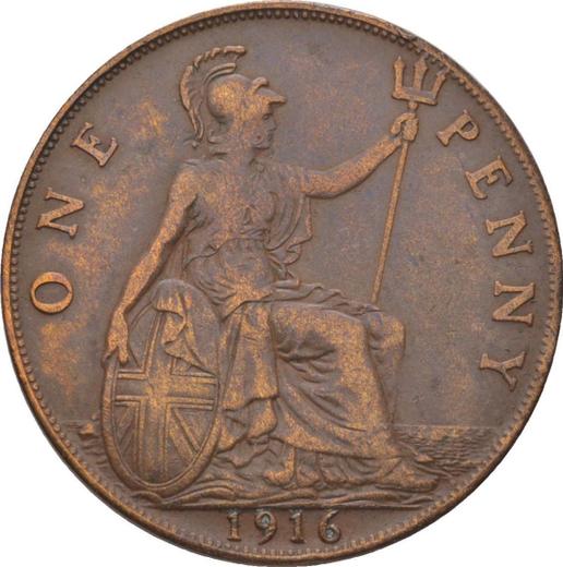 Reverse Penny 1916 "Type 1911-1936" -  Coin Value - United Kingdom, George V