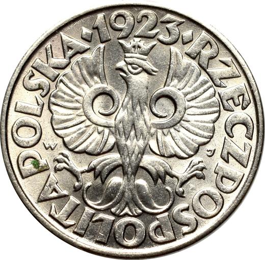 Obverse 20 Groszy 1923 WJ -  Coin Value - Poland, II Republic