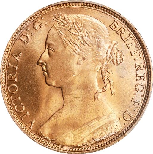 Awers monety - 1 pens 1892 - cena  monety - Wielka Brytania, Wiktoria