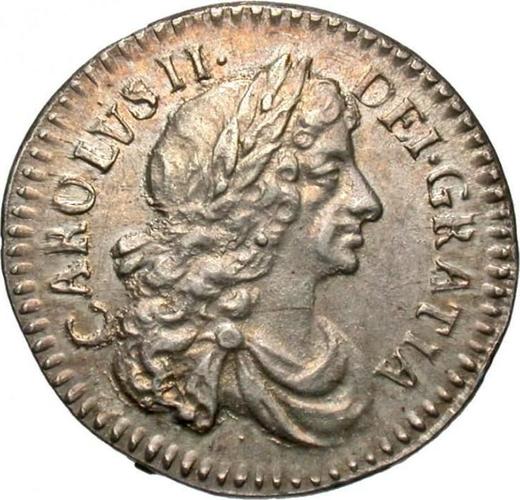 Anverso 2 peniques 1677 - valor de la moneda de plata - Gran Bretaña, Carlos II