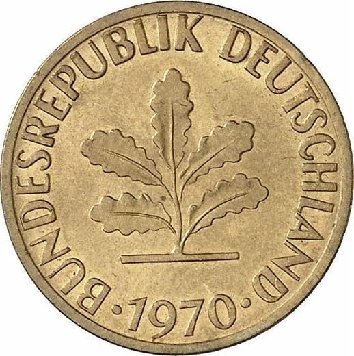 Reverse 5 Pfennig 1970 G - Coin Value - Germany, FRG