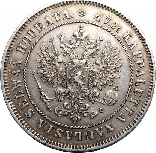 Obverse 2 Mark 1908 L - Silver Coin Value - Finland, Grand Duchy