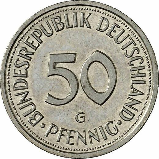 Obverse 50 Pfennig 1991 G - Coin Value - Germany, FRG