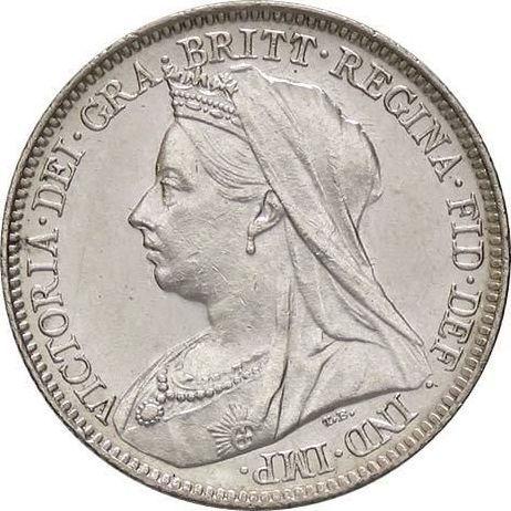 Obverse Sixpence 1898 TB - Silver Coin Value - United Kingdom, Victoria