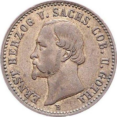 Obverse 1 Groschen 1870 B - Silver Coin Value - Saxe-Coburg and Gotha, Ernest II