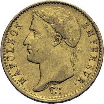 Obverse 20 Francs 1808 K "Type 1807-1808" - Gold Coin Value - France, Napoleon I