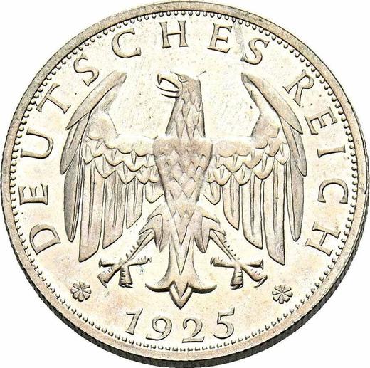 Obverse 2 Reichsmark 1925 A - Silver Coin Value - Germany, Weimar Republic