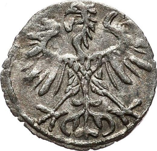 Аверс монеты - Денарий 1553 года "Литва" - цена серебряной монеты - Польша, Сигизмунд II Август