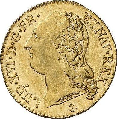 Anverso Louis d'Or 1787 H - valor de la moneda de oro - Francia, Luis XVI