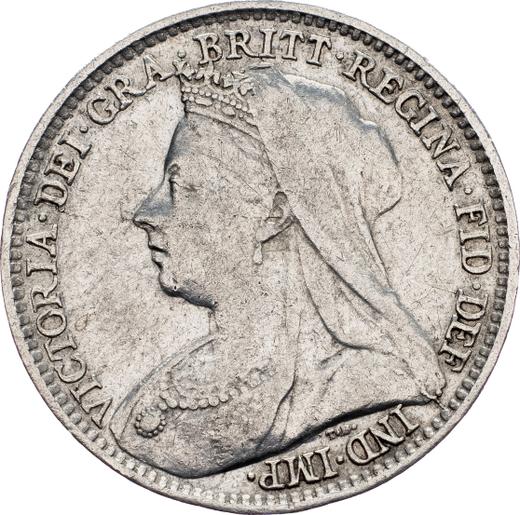 Obverse Threepence 1896 TB - Silver Coin Value - United Kingdom, Victoria