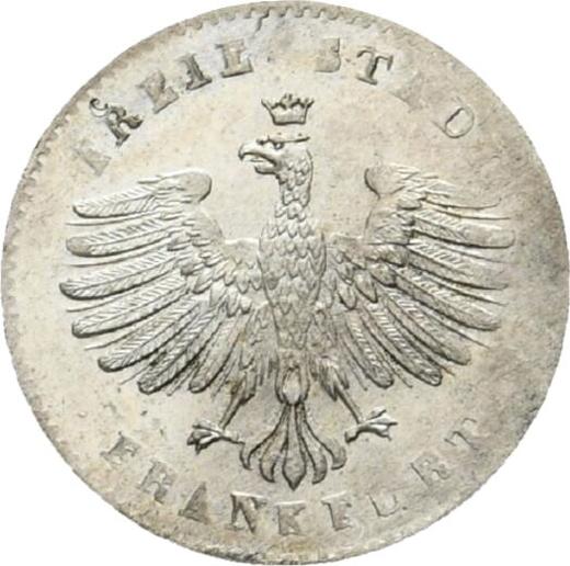 Obverse Kreuzer 1842 - Silver Coin Value - Frankfurt am Main, Free City