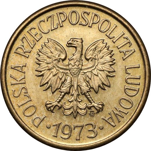 Awers monety - Próba 20 groszy 1973 MW Mosiądz - cena  monety - Polska, PRL
