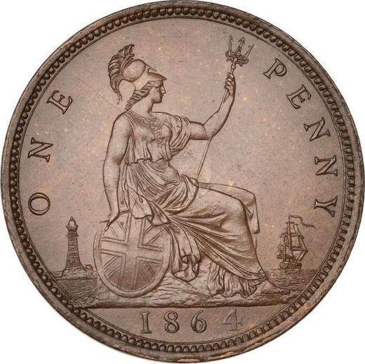 Reverse Penny 1864 "Type 1860-1894" -  Coin Value - United Kingdom, Victoria