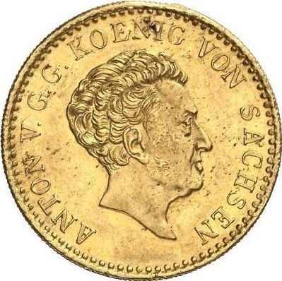 Avers 5 Taler 1836 G - Goldmünze Wert - Sachsen-Albertinische, Anton