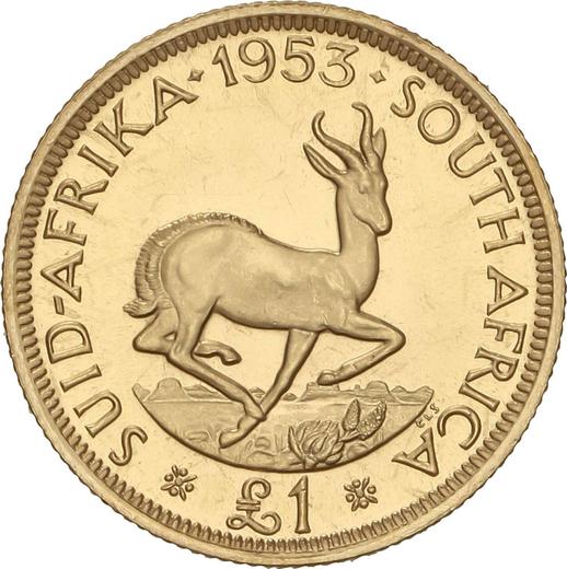 Reverse Pound 1953 - Gold Coin Value - RSA, Elizabeth II