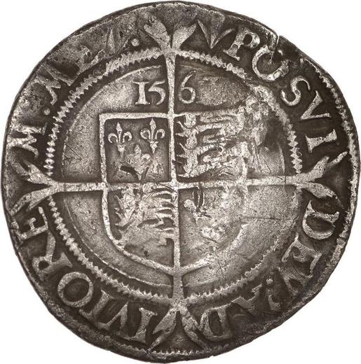 Reverse Sixpence 1563 "Third issues" Large portrait - Silver Coin Value - United Kingdom, Elizabeth I