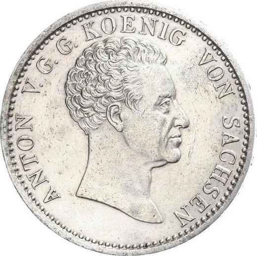 Obverse Thaler 1828 S "Mining" - Silver Coin Value - Saxony-Albertine, Anthony