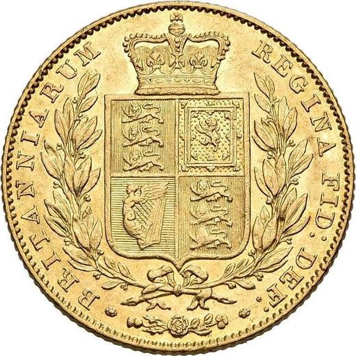 Reverso Soberano 1846 WW "Escudo" - valor de la moneda de oro - Gran Bretaña, Victoria