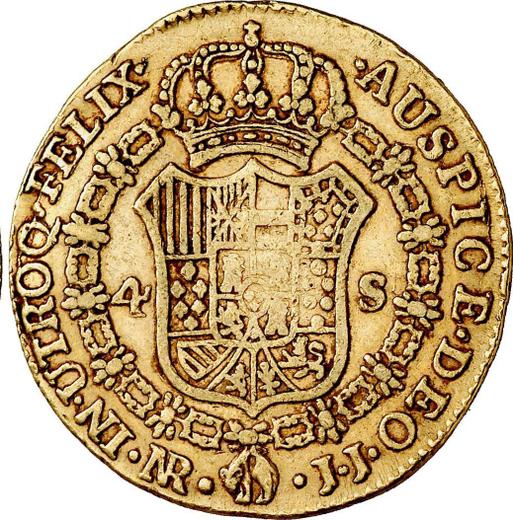 Reverse 4 Escudos 1804 NR JJ - Gold Coin Value - Colombia, Charles IV
