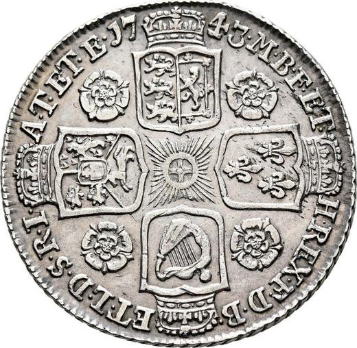 Reverse Shilling 1743 "Old Head" - Silver Coin Value - United Kingdom, George II