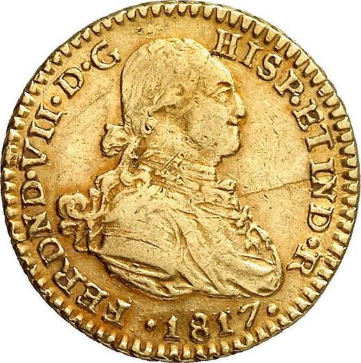 Obverse 1 Escudo 1817 NR JF - Gold Coin Value - Colombia, Ferdinand VII