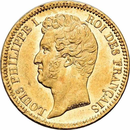 Obverse 20 Francs 1831 A "Impressed edge" - Gold Coin Value - France, Louis Philippe I