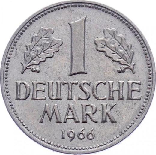Obverse 1 Mark 1966 G -  Coin Value - Germany, FRG