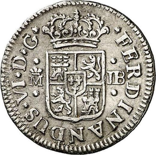 Obverse 1/2 Real 1752 M JB - Silver Coin Value - Spain, Ferdinand VI
