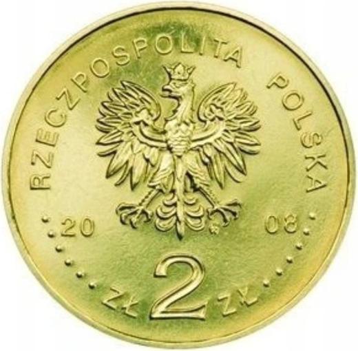 Obverse 2 Zlote 2008 MW NR "Bronislaw Pilsudski" - Coin Value - Poland, III Republic after denomination