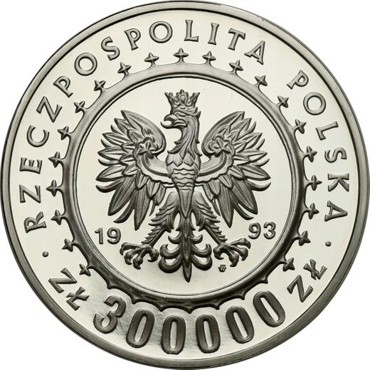 Obverse 300000 Zlotych 1993 MW ET "Castle Museum in Lancut" - Silver Coin Value - Poland, III Republic before denomination