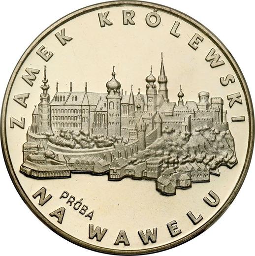 Rewers monety - Próba 100 złotych 1977 MW "Zamek Królewski na Wawelu" Srebro - cena srebrnej monety - Polska, PRL